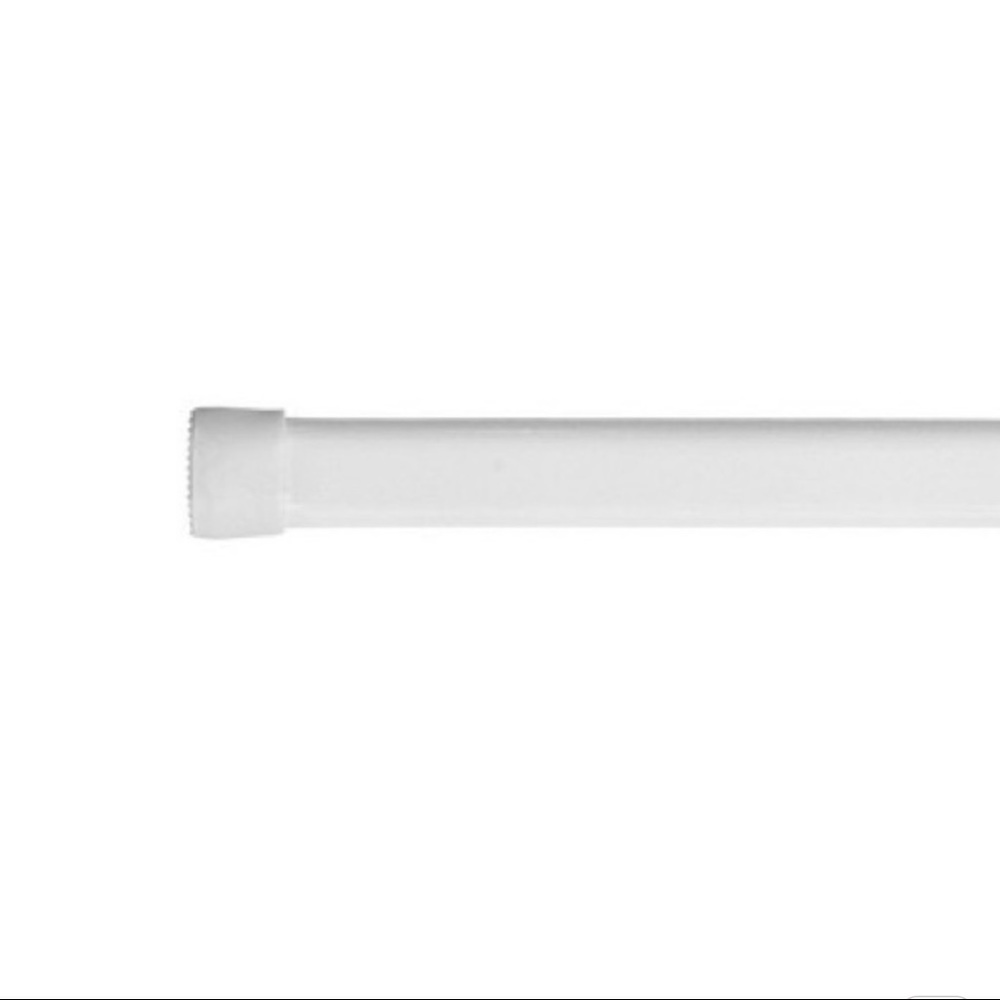 SET OF 2 WHITE SPRING TENSION ROD - Picture 2 of 2